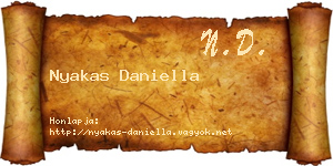 Nyakas Daniella névjegykártya
